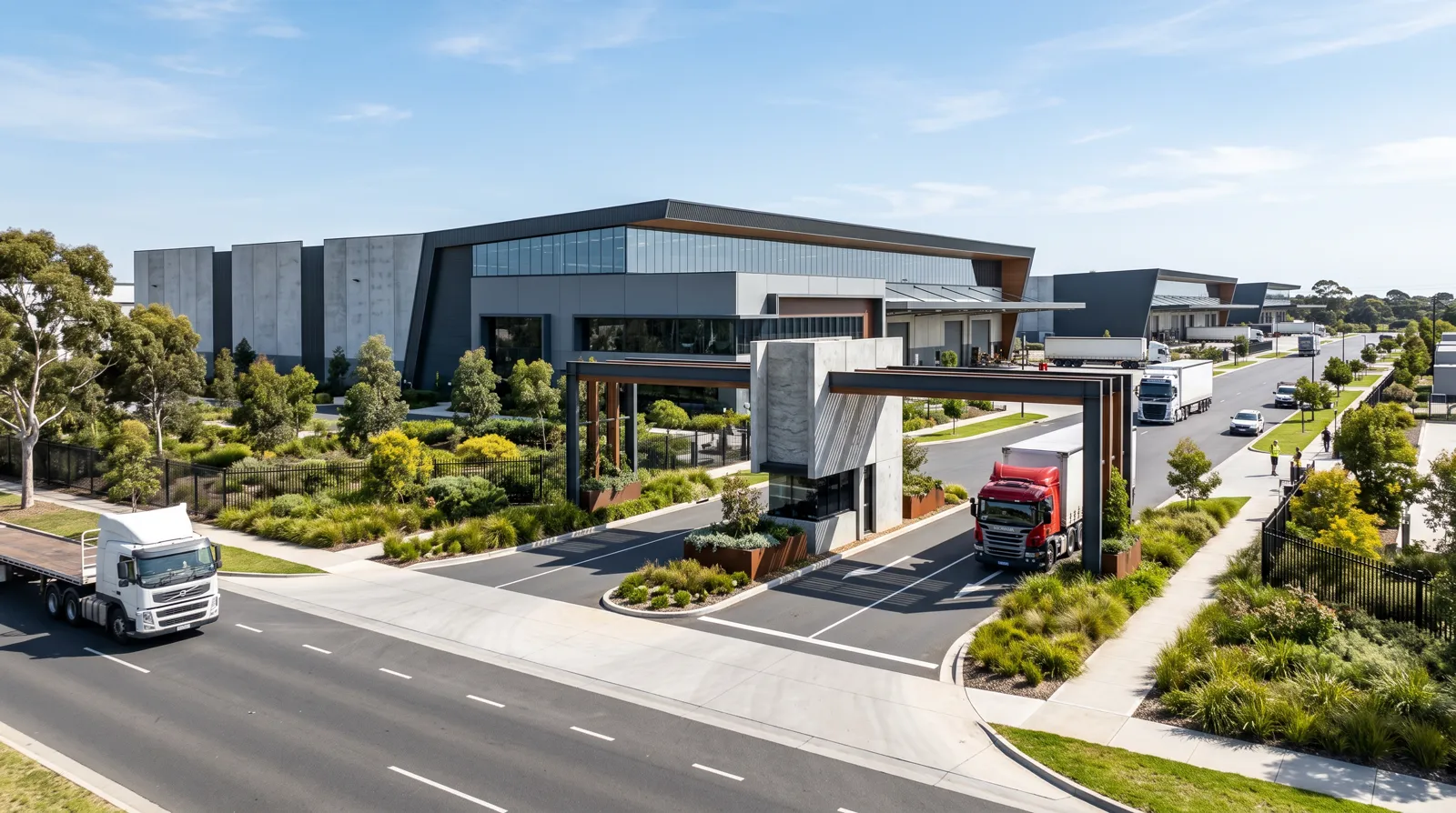 Artist's impression of the future employment centre at Mambourin East